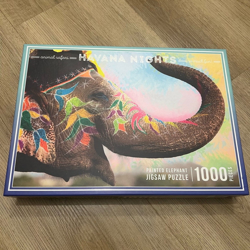 Havana Nights Painted Elephant Jigsaw Puzzle